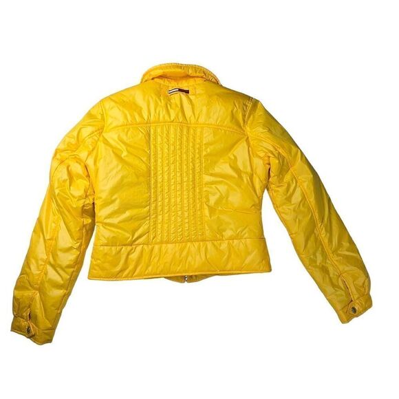 Tommy Hilfiger  Girl Yellow Vintage Puffer Jacket  Large Jrs. - Picture 2 of 8